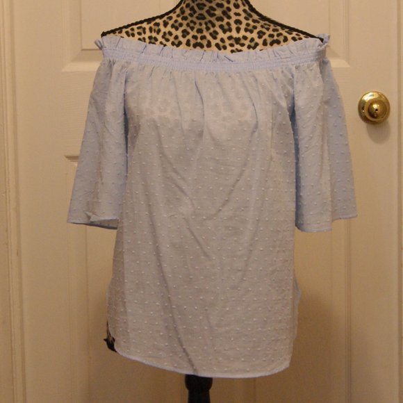 H&M Lightweight Cotton Swiss Dot Blouse - Picture 8 of 8